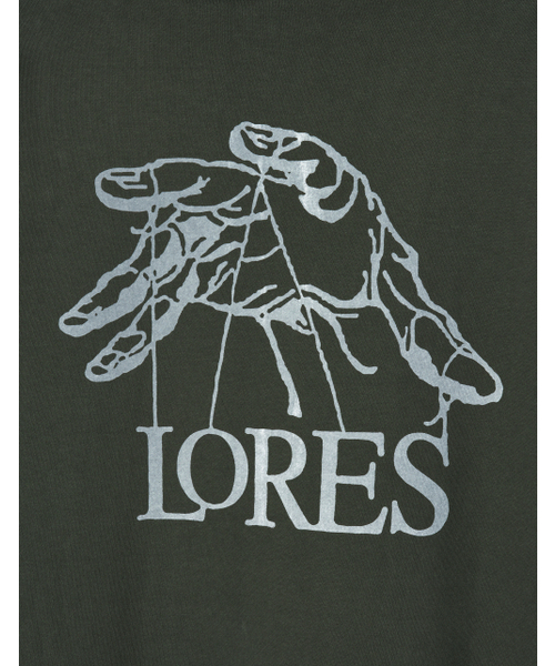 LORES(ロアス)の「Puppet Logo Pullover Hoodie - Olive(パーカー・レディース・その他・M/L/XL)」の4枚目の写真