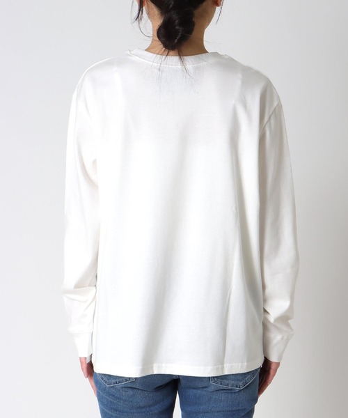 Cepica（セピカ）の「LOGO配色ロンT（Tシャツ/カットソー・レディース・グレー/ホワイト・FREE）」の6枚目の写真
