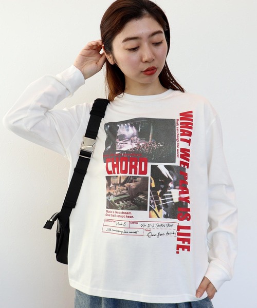 Cepica（セピカ）の「LOGO配色ロンT（Tシャツ/カットソー・レディース・グレー/ホワイト・FREE）」の14枚目の写真
