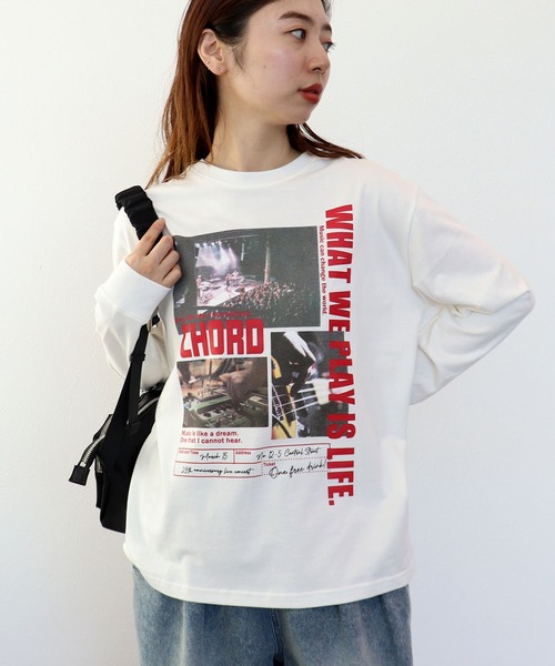 Cepica（セピカ）の「LOGO配色ロンT（Tシャツ/カットソー・レディース・グレー/ホワイト・FREE）」の15枚目の写真