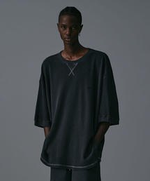 THE ANTI PLATFORM（ディアンチプラットフォーム）の「ピグメントオーバーサイズハーフスウェットシャツ（チャコール）（スウェット）」