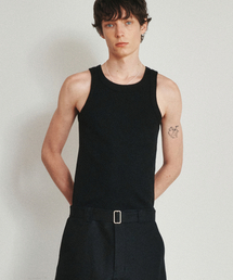 SOLID SLEVELESS TOP (BLACK)