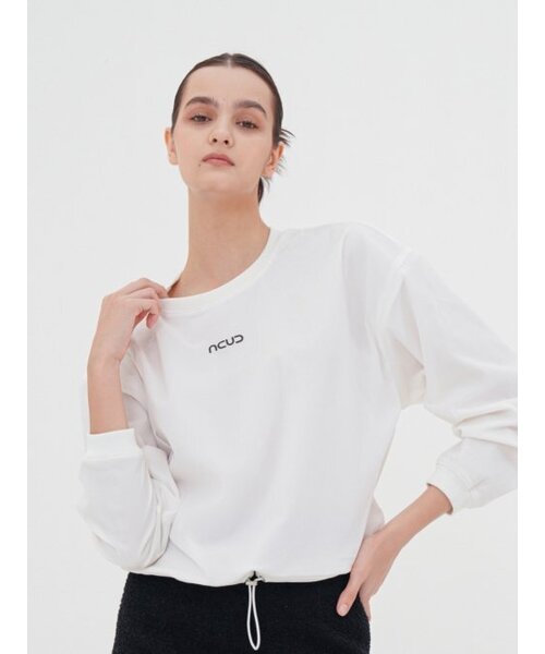 ACUD（アクド）の「Rustling Logo Sweatshirt _White（スウェット・レディース・ホワイト・FREE）」の2枚目の写真