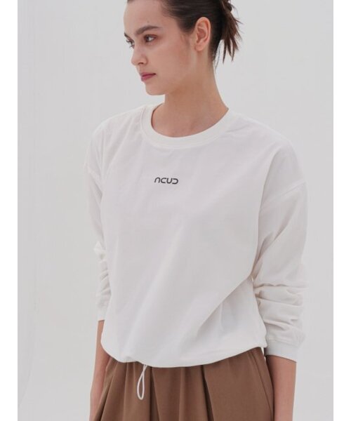 ACUD（アクド）の「Rustling Logo Sweatshirt _White（スウェット・レディース・ホワイト・FREE）」の3枚目の写真