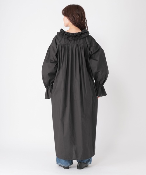 studio CLIP（スタディオクリップ）の「《高山都さんコラボ》Wフリルカラーワンピース[プチサイズあり]（ワンピース・レディース・スミクロ/ストライプ/チェック・FREE/PF）」の16枚目の写真