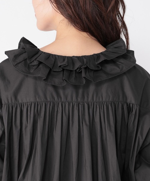 studio CLIP（スタディオクリップ）の「《高山都さんコラボ》Wフリルカラーワンピース[プチサイズあり]（ワンピース・レディース・スミクロ/ストライプ/チェック・FREE/PF）」の21枚目の写真