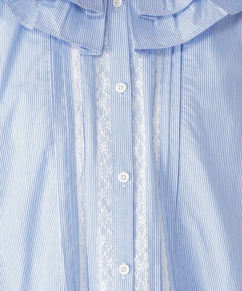 studio CLIP（スタディオクリップ）の「《高山都さんコラボ》Wフリルカラーワンピース[プチサイズあり]（ワンピース・レディース・スミクロ/ストライプ/チェック・FREE/PF）」の22枚目の写真