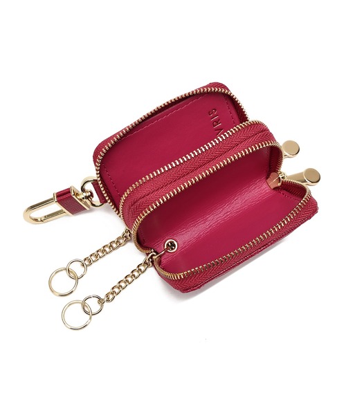 EVRIS（エヴリス）の「【EVRIS/エヴリス】SUNNY　Wファスナーリモートキーケース（キーケース/キーアクセサリー・レディース・ブルー/アイボリー/ブラック/ピンク・FREE）」の9枚目の写真