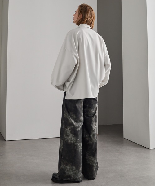 cussil(クシル)の「【cussil/クシル】ヴィンテージライクワイドストレート合皮パンツ(その他パンツ・メンズ・ブラック/ブラウン・S/M/L)」の8枚目の写真