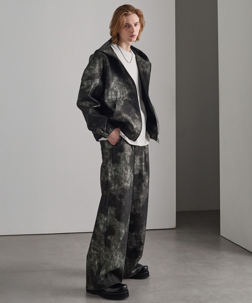 cussil(クシル)の「【cussil/クシル】ヴィンテージライクワイドストレート合皮パンツ(その他パンツ・メンズ・ブラック/ブラウン・S/M/L)」の10枚目の写真