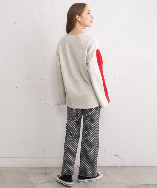 POU DOU DOU（プードゥドゥ）の「カットソージャガード裾フレアパンツ（その他パンツ・レディース・グリーン/ダークグレー/ネイビー・3）」の12枚目の写真