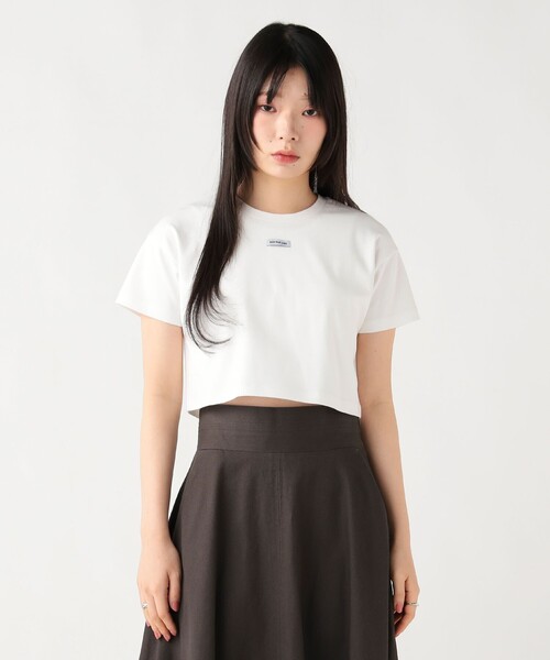 BEAMS HEART(ビームスハート)の「【7/2値下げ】OFF THE LINE チビTシャツ(Tシャツ/カットソー・レディース・オフホワイト/ブラック・FREE)」の5枚目の写真