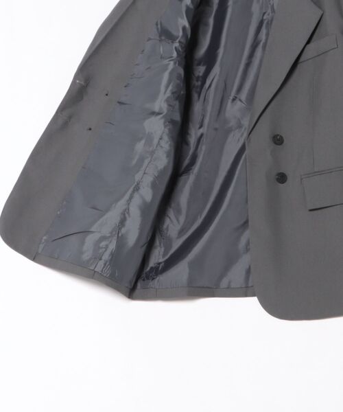 袖レース切り替えオーバーサイズ ダブルテーラードジャケット