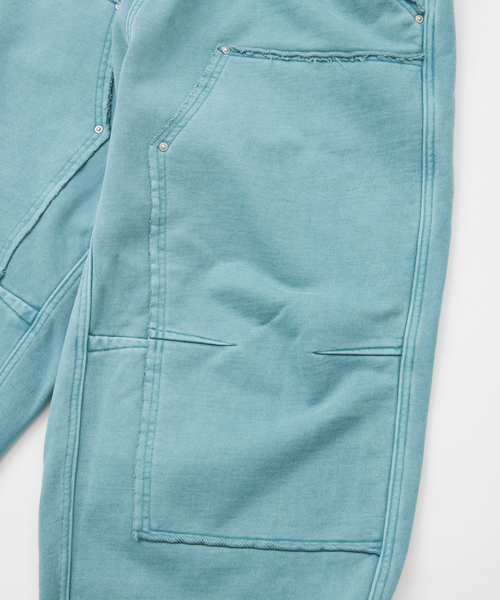 JOURNAL STANDARD（ジャーナルスタンダード）の「アシッド ダブル ニー スウェット パンツ（スウェットパンツ・メンズ・キャメル/ブラック系その他/アイボリー/エメラルドブルー・MEDIUM/LARGE）」の7枚目の写真