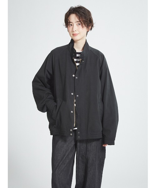 Barbour(バブアー)の「【TRANSPORT / トランスポート】スタンドカラー ピーチスキンジャケット(その他アウター・メンズ・ブラック/グリーン・40/36/38/34)」の2枚目の写真