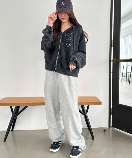 Golfickers グレー パーカー XXL WEGO/【26年春新作】グラフィックZIPパーカー（パーカー）｜WEGO