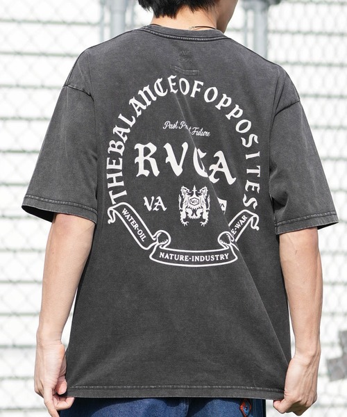 RVCA(ルーカ)の「【ムラサキスポーツ限定】RVCA/ルーカ 半袖 Tシャツ CIRCLE BALANCE OE ST BG041P03(Tシャツ/カットソー・メンズ・ブラック/ホワイト/スミクロ・M/L/S)」の3枚目の写真