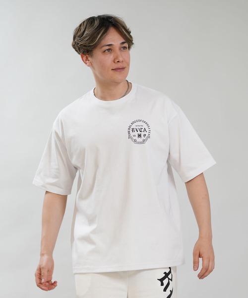 RVCA(ルーカ)の「【ムラサキスポーツ限定】RVCA/ルーカ 半袖 Tシャツ CIRCLE BALANCE OE ST BG041P03(Tシャツ/カットソー・メンズ・ブラック/ホワイト/スミクロ・M/L/S)」の4枚目の写真