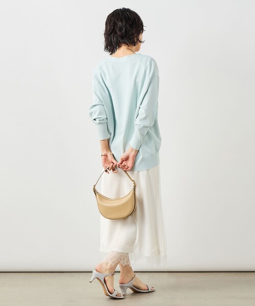 NOLLEY’S Sophi（ノーリーズソフィ）の「《手洗い可能》マルチファンクションVネックカーディガン（カーディガン/ボレロ・レディース・ベビーピンク/サックスブルー/オフホワイト・38）」の13枚目の写真