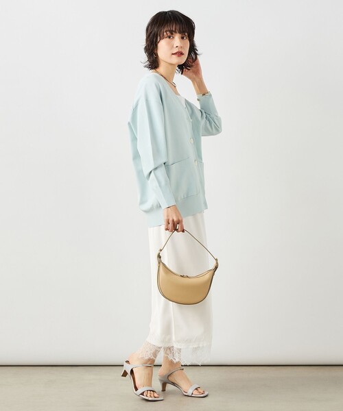 NOLLEY’S Sophi（ノーリーズソフィ）の「《手洗い可能》マルチファンクションVネックカーディガン（カーディガン/ボレロ・レディース・ベビーピンク/サックスブルー/オフホワイト・38）」の14枚目の写真