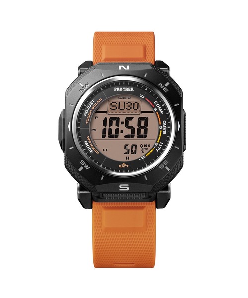 PRO TREK（プロトレック）の「Climber Line（クライマーライン） / タフソーラー / PRG-69-4JF（デジタル腕時計・メンズ・オレンジ・FREE）」の2枚目の写真