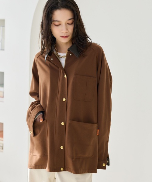 UNIVERSAL OVERALL(ユニバーサルオーバーオール)の「BARNYARDSTORM / UNIVERSAL OVERALL 別注 / カバーオール(カバーオール・レディース・ブラウン/ベージュ・FREE)」の1枚目の写真