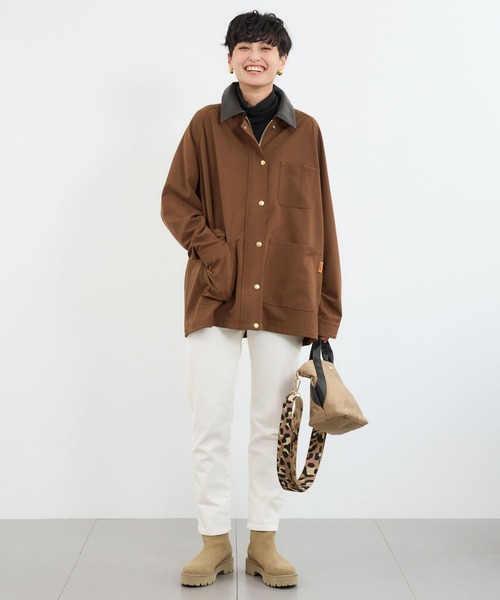 UNIVERSAL OVERALL(ユニバーサルオーバーオール)の「BARNYARDSTORM / UNIVERSAL OVERALL 別注 / カバーオール(カバーオール・レディース・ブラウン/ベージュ・FREE)」の3枚目の写真