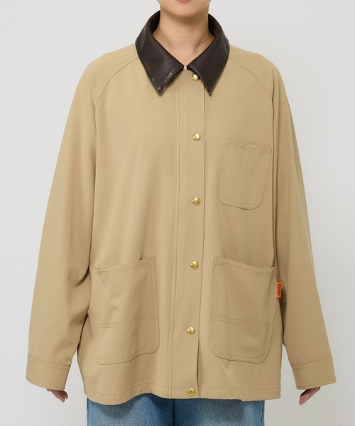 UNIVERSAL OVERALL(ユニバーサルオーバーオール)の「BARNYARDSTORM / UNIVERSAL OVERALL 別注 / カバーオール(カバーオール・レディース・ブラウン/ベージュ・FREE)」の19枚目の写真