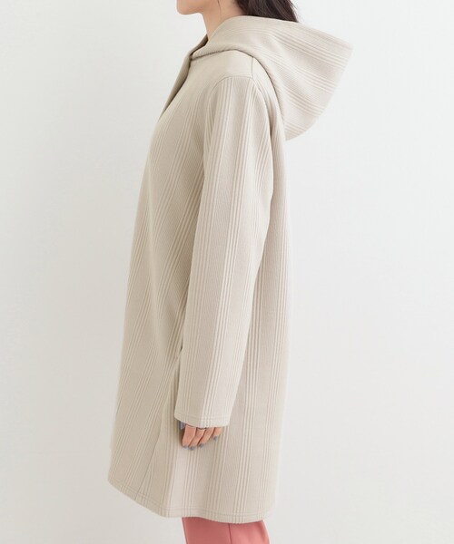 SHOO・LA・RUE（シューラルー）の「【S-LL】体型をカバーしながらスマートに魅せる。ストライプジャカード コーディガン（その他アウター・レディース・グレー/ネイビー/ナチュラル・04/03/02/01）」の19枚目の写真