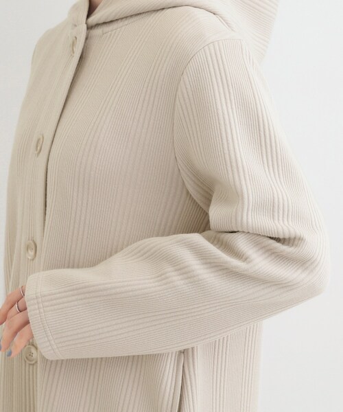 SHOO・LA・RUE（シューラルー）の「【S-LL】体型をカバーしながらスマートに魅せる。ストライプジャカード コーディガン（その他アウター・レディース・グレー/ネイビー/ナチュラル・04/03/02/01）」の22枚目の写真