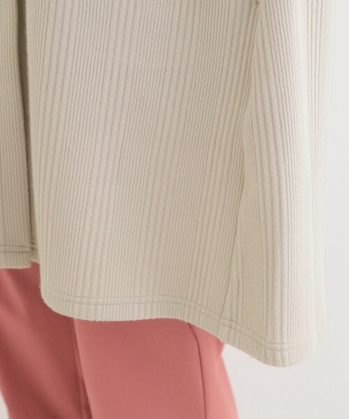 SHOO・LA・RUE（シューラルー）の「【S-LL】体型をカバーしながらスマートに魅せる。ストライプジャカード コーディガン（その他アウター・レディース・グレー/ネイビー/ナチュラル・04/03/02/01）」の16枚目の写真