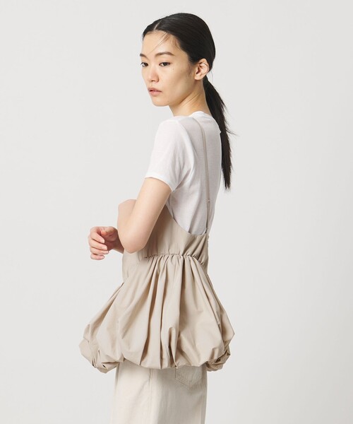 AEWEN MATOPH（イウエン マトフ）の「＜AEWEN MATOPH＞バルーンキャミソールブラウス ‐ ウォッシャブル ‐（シャツ/ブラウス・レディース・ブラック/ベージュ・FREE）」の7枚目の写真