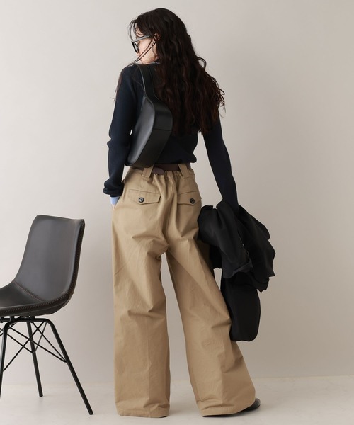 RAGEBLUE(レイジブルー)の「バイカラーリブニットポロカーディガン(カーディガン/ボレロ・レディース・ネイビー/グレー/ホワイト・FREE)」の15枚目の写真