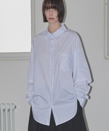 Striped Layered Shirt White