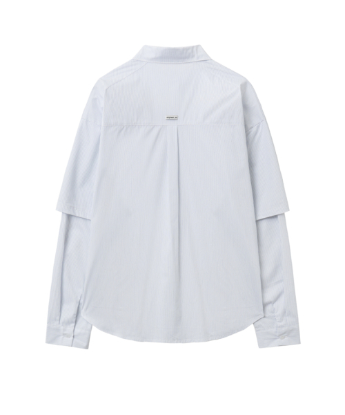 RENSE（レンセ）の「Striped Layered Shirt White（シャツ/ブラウス・レディース・その他・OS）」の4枚目の写真