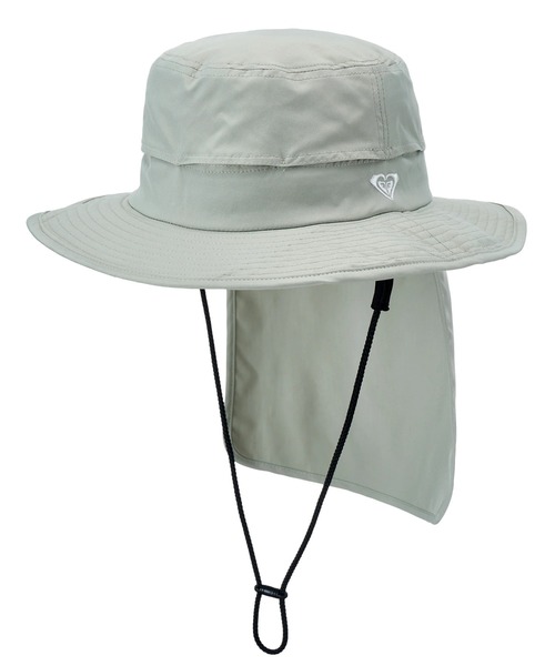 ROXY(ロキシー)の「ROXY ウィメンズ WR UV WATER BEACH HAT サーフハット 【2026年春夏モデル】/ロキシー撥水UVCUT帽子(ハット・レディース・ブラック/ベージュ/グレー/グリーン・FREE)」の4枚目の写真
