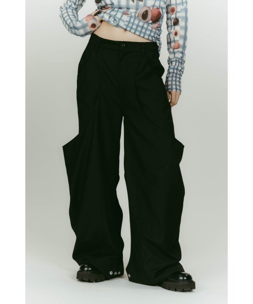 Knuth Marf（クヌースマーフ）の「high-boot detail pants(unisex)（その他パンツ・レディース・ブラウン/グレー/ブラック・X-SMALL/SMALL/MEDIUM）」の4枚目の写真