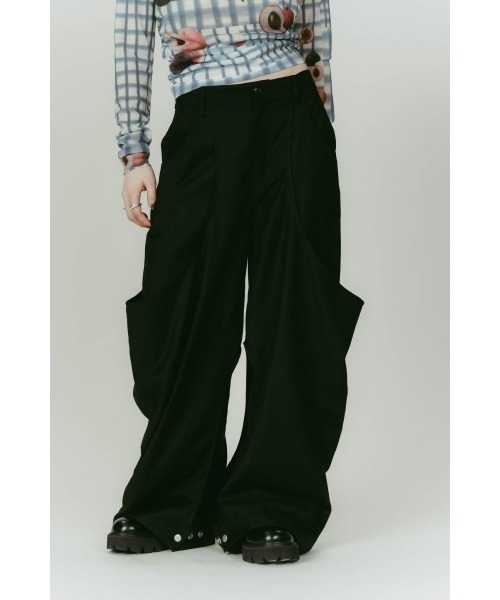 Knuth Marf（クヌースマーフ）の「high-boot detail pants(unisex)（その他パンツ・レディース・ブラウン/グレー/ブラック・X-SMALL/SMALL/MEDIUM）」の5枚目の写真