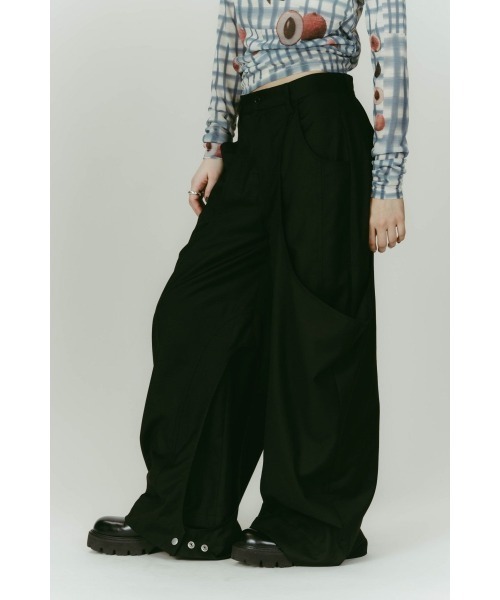 Knuth Marf（クヌースマーフ）の「high-boot detail pants(unisex)（その他パンツ・レディース・ブラウン/グレー/ブラック・X-SMALL/SMALL/MEDIUM）」の6枚目の写真