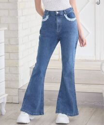 ems excite | ポケットレースデニムPT(デニムパンツ)