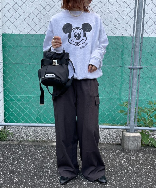 OUTDOOR PRODUCTS（アウトドアプロダクツ）の「[OUTDOOR PRODUCTS/アウトドアプロダクツ] OUTDOOR 2WAY ベルト トートバッグ（ショルダーバッグ・レディース・ブラック/ブラウン・F）」の7枚目の写真