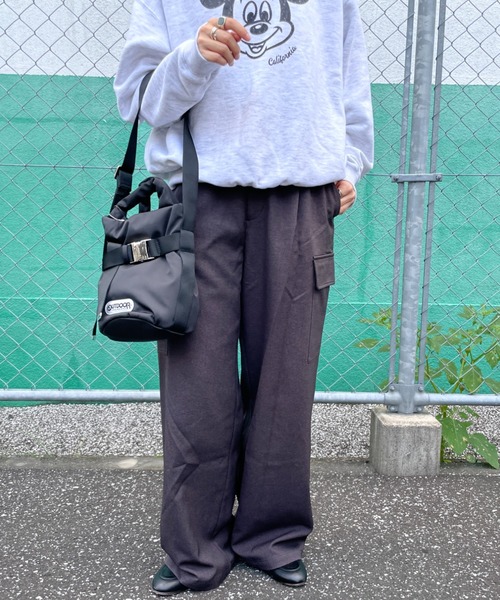 OUTDOOR PRODUCTS（アウトドアプロダクツ）の「[OUTDOOR PRODUCTS/アウトドアプロダクツ] OUTDOOR 2WAY ベルト トートバッグ（ショルダーバッグ・レディース・ブラック/ブラウン・F）」の17枚目の写真
