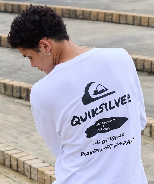 Quiksilver(クイックシルバー)の「QUIKSILVER メンズ/ユニセックス NEW HD LT 長袖Tシャツ ロンT USコットン レギュラーフィット 【2026年春夏モデル】/クイックシルバーバックプリント長袖ロンT(Tシャツ/カットソー・メンズ・ブラック/ホワイト/イエロー/ピンク・MEDIUM/LARGE/X-LARGE)」の5枚目の写真