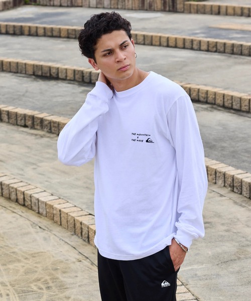 Quiksilver(クイックシルバー)の「QUIKSILVER メンズ/ユニセックス NEW HD LT 長袖Tシャツ ロンT USコットン レギュラーフィット 【2026年春夏モデル】/クイックシルバーバックプリント長袖ロンT(Tシャツ/カットソー・メンズ・ブラック/ホワイト/イエロー/ピンク・MEDIUM/LARGE/X-LARGE)」の6枚目の写真