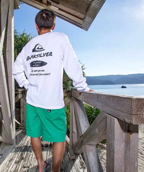 Quiksilver(クイックシルバー)の「QUIKSILVER メンズ/ユニセックス NEW HD LT 長袖Tシャツ ロンT USコットン レギュラーフィット 【2026年春夏モデル】/クイックシルバーバックプリント長袖ロンT(Tシャツ/カットソー・メンズ・ブラック/ホワイト/イエロー/ピンク・MEDIUM/LARGE/X-LARGE)」の11枚目の写真
