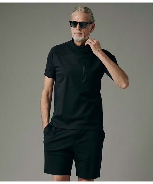 junhashimoto（ジュンハシモト）の「TECH MOCK NECK T（Tシャツ/カットソー・メンズ・ブラック/ホワイト/ネイビー・3/5/4）」の13枚目の写真