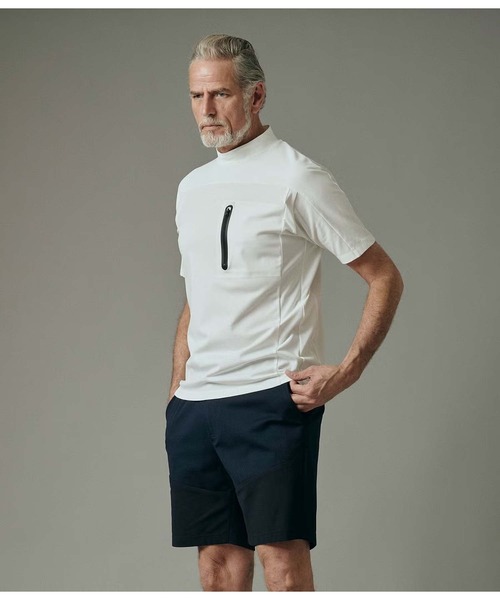 junhashimoto（ジュンハシモト）の「TECH MOCK NECK T（Tシャツ/カットソー・メンズ・ブラック/ホワイト/ネイビー・3/5/4）」の14枚目の写真