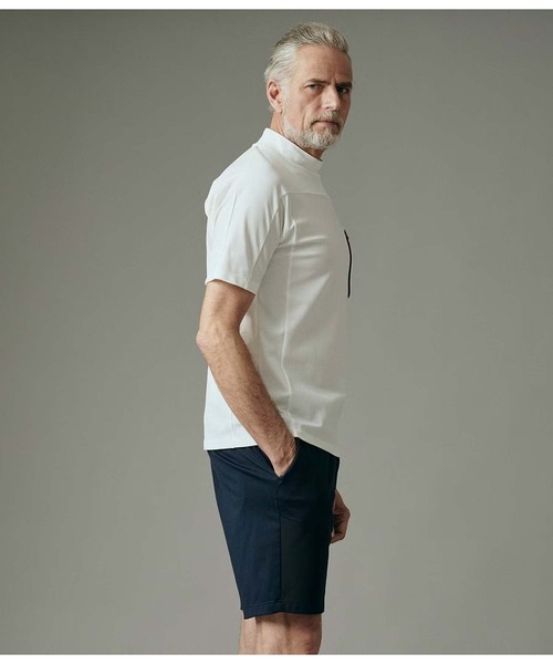 junhashimoto（ジュンハシモト）の「TECH MOCK NECK T（Tシャツ/カットソー・メンズ・ブラック/ホワイト/ネイビー・3/5/4）」の15枚目の写真