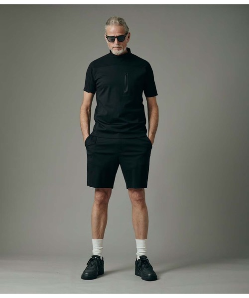 junhashimoto（ジュンハシモト）の「TECH MOCK NECK T（Tシャツ/カットソー・メンズ・ブラック/ホワイト/ネイビー・3/5/4）」の16枚目の写真