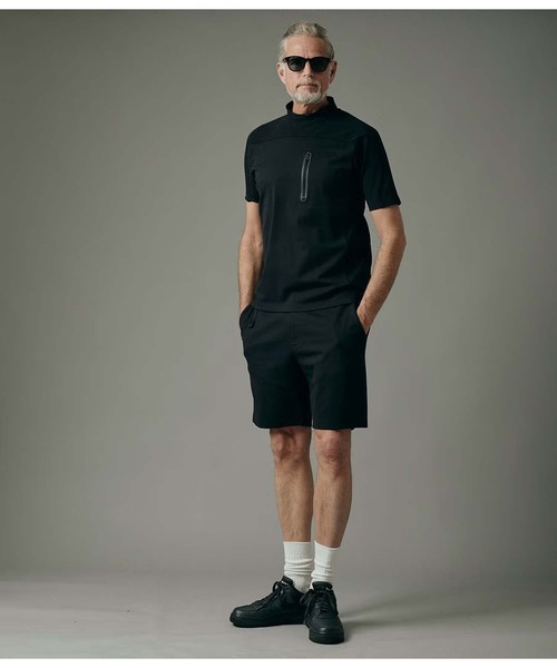 junhashimoto（ジュンハシモト）の「TECH MOCK NECK T（Tシャツ/カットソー・メンズ・ブラック/ホワイト/ネイビー・3/5/4）」の18枚目の写真